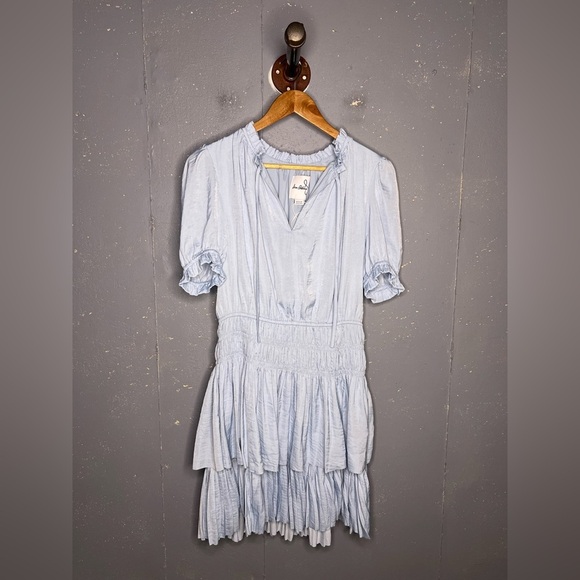 Sam Edelman Tiered Mini Dress Size Medium - Picture 3 of 7